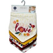 Wholesale - 5pk FLORAK BANDANA BIBS C/P 72, UPC: 191655236545